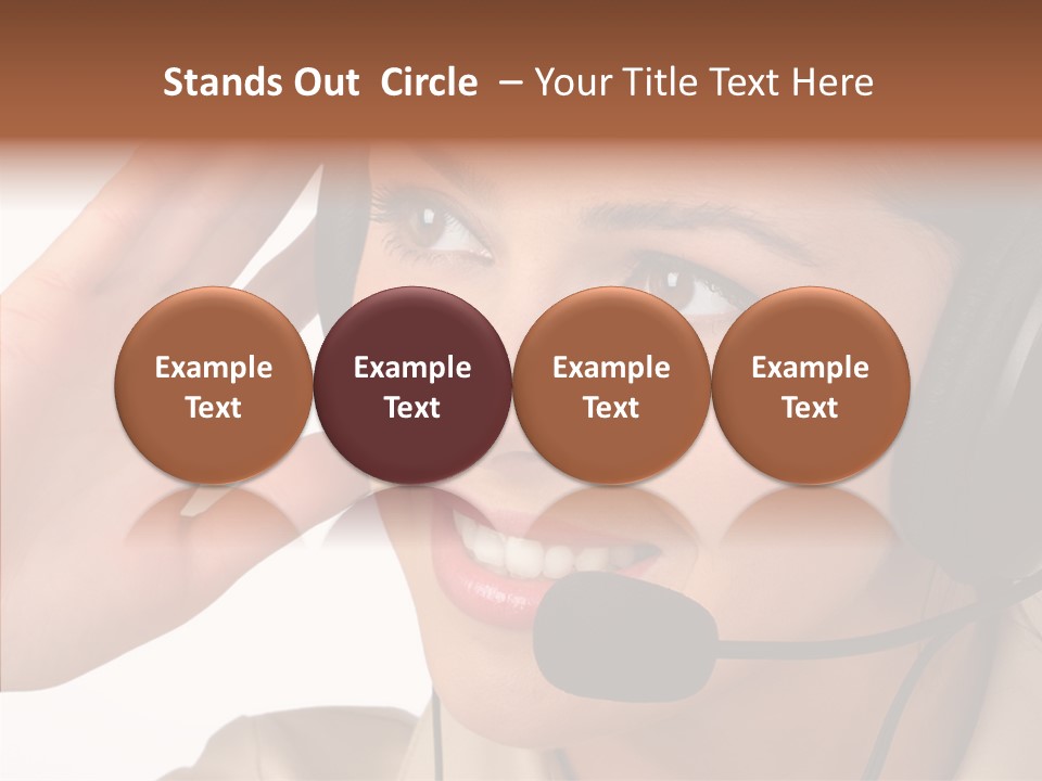 Emotion Worker Telephone PowerPoint Template