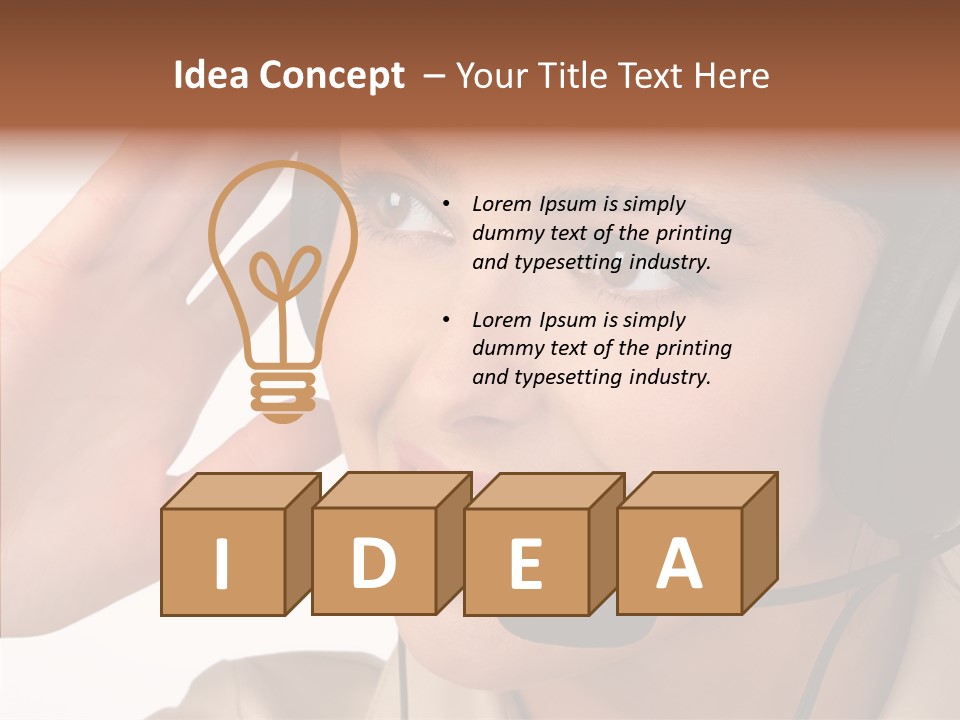 Emotion Worker Telephone PowerPoint Template