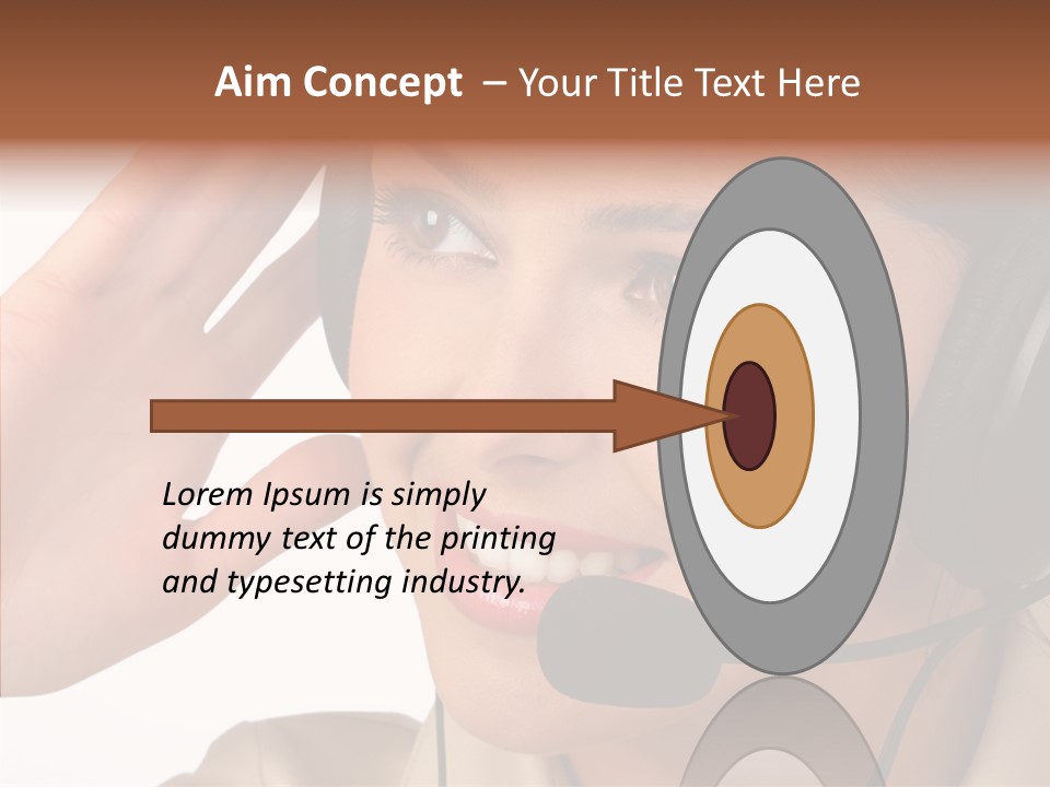 Emotion Worker Telephone PowerPoint Template