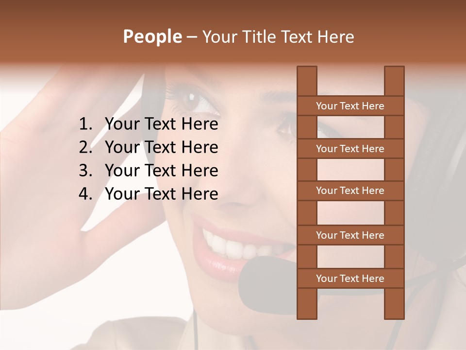 Emotion Worker Telephone PowerPoint Template