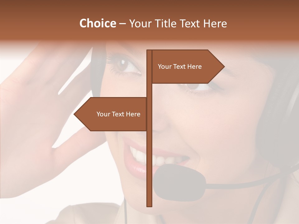 Emotion Worker Telephone PowerPoint Template