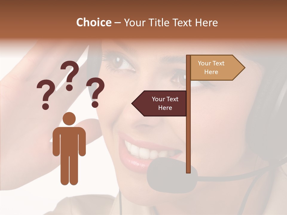 Emotion Worker Telephone PowerPoint Template