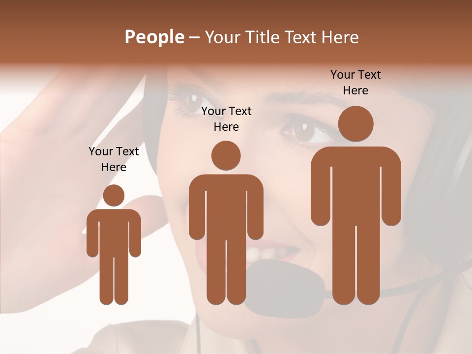Emotion Worker Telephone PowerPoint Template