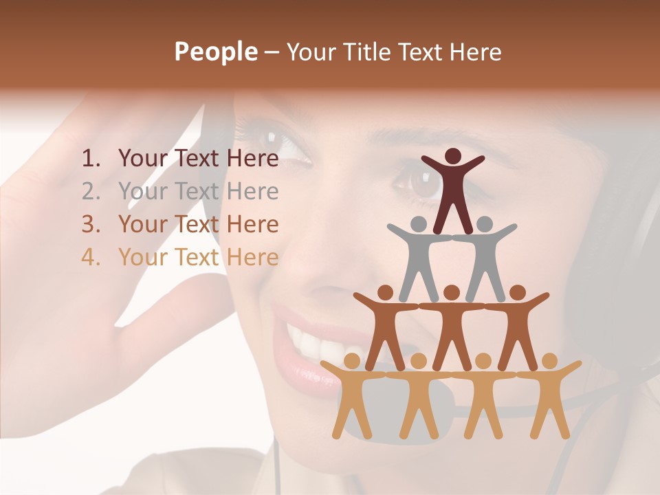 Emotion Worker Telephone PowerPoint Template