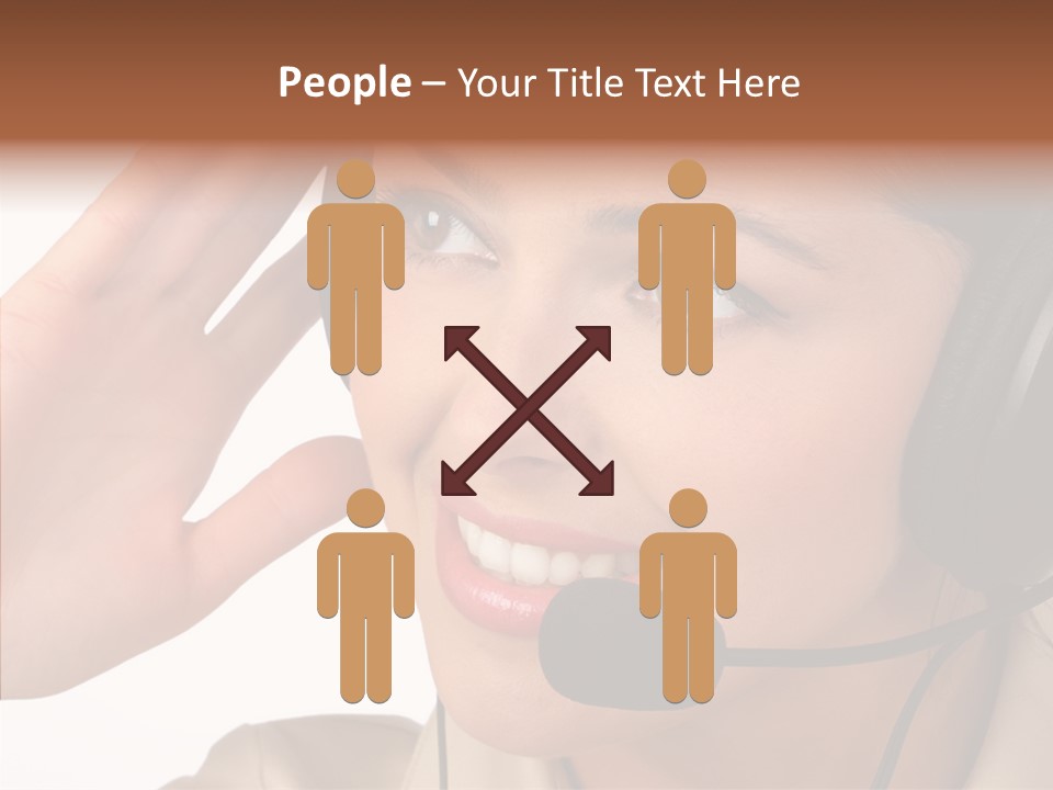 Emotion Worker Telephone PowerPoint Template