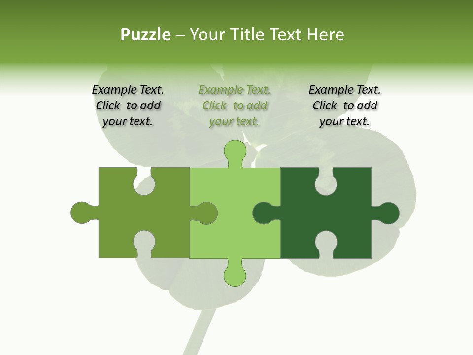 White Background Leaf One Object PowerPoint Template