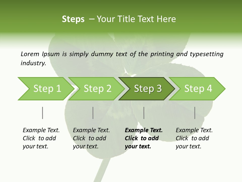 White Background Leaf One Object PowerPoint Template