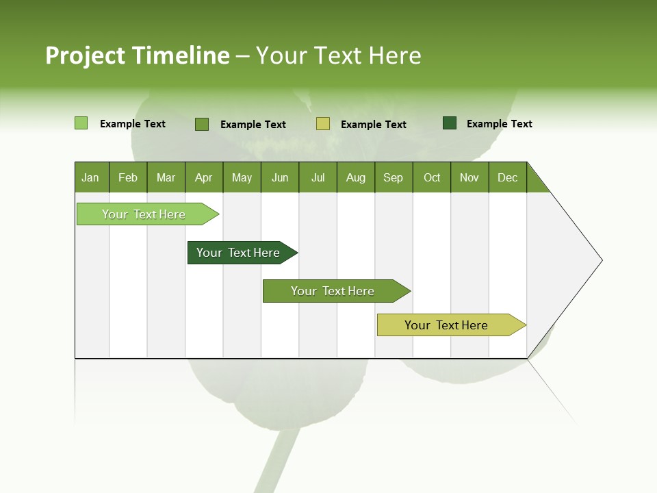 White Background Leaf One Object PowerPoint Template