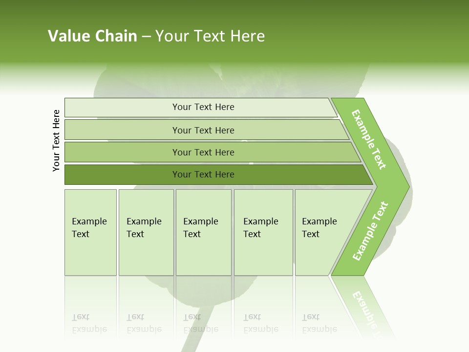 White Background Leaf One Object PowerPoint Template