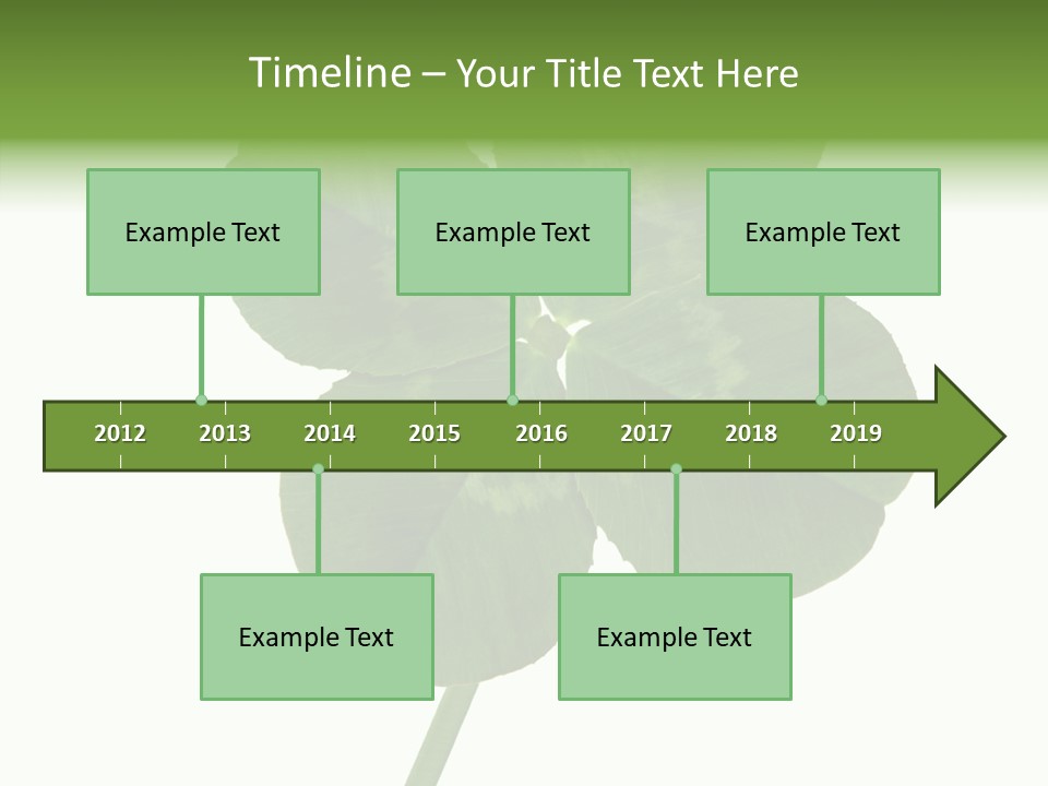 White Background Leaf One Object PowerPoint Template