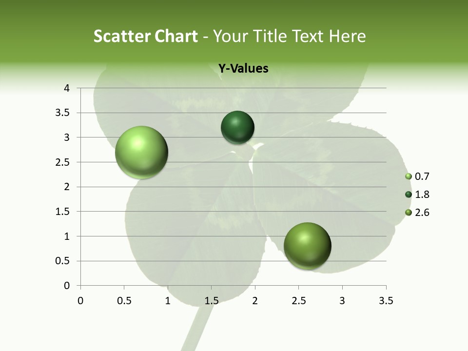 White Background Leaf One Object PowerPoint Template
