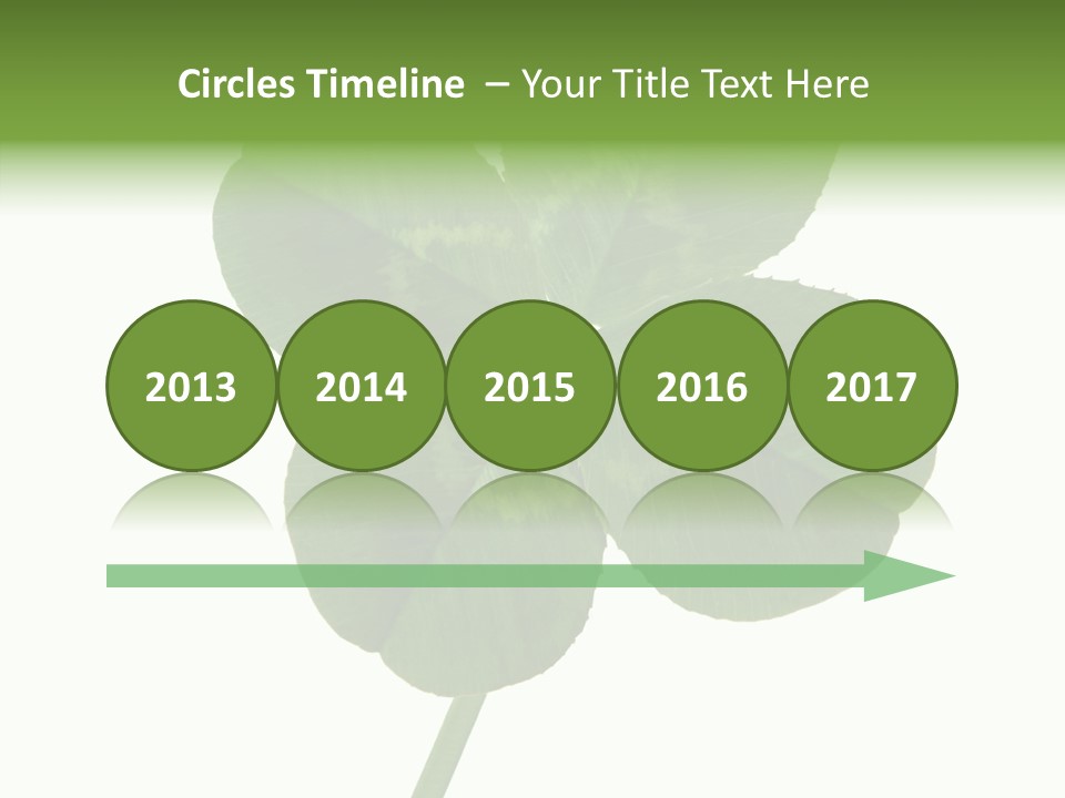 White Background Leaf One Object PowerPoint Template