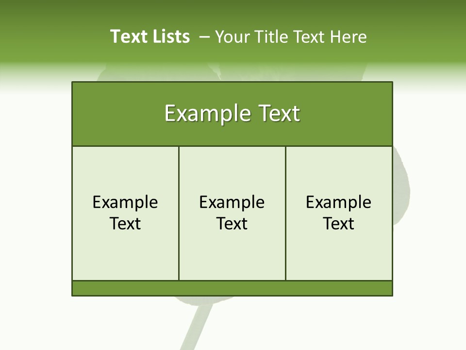 White Background Leaf One Object PowerPoint Template