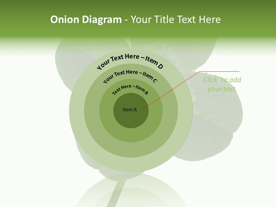 White Background Leaf One Object PowerPoint Template