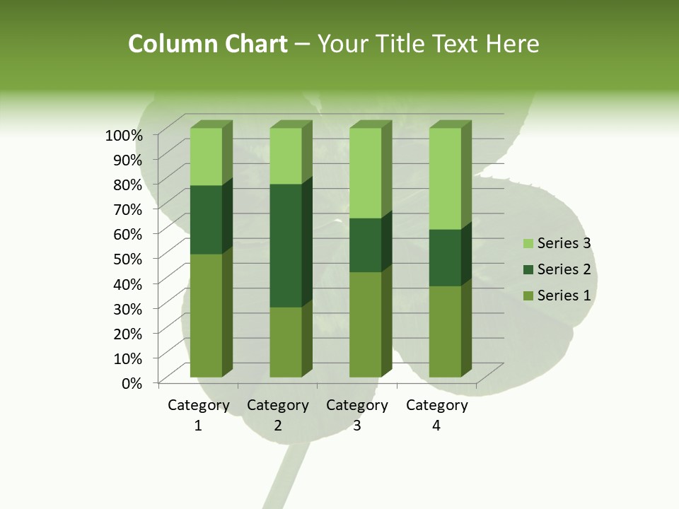 White Background Leaf One Object PowerPoint Template