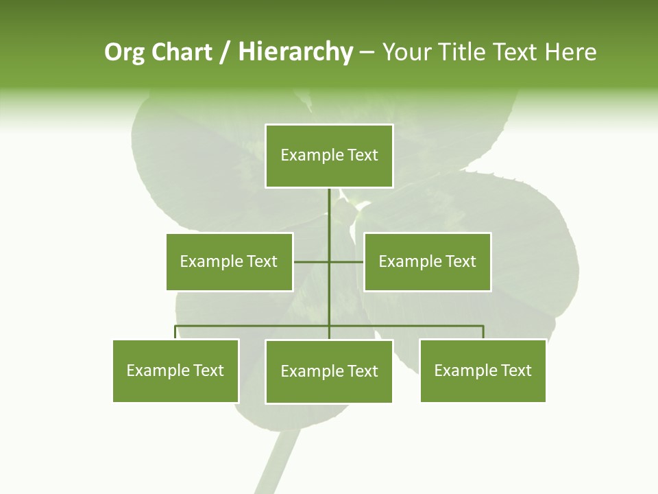 White Background Leaf One Object PowerPoint Template