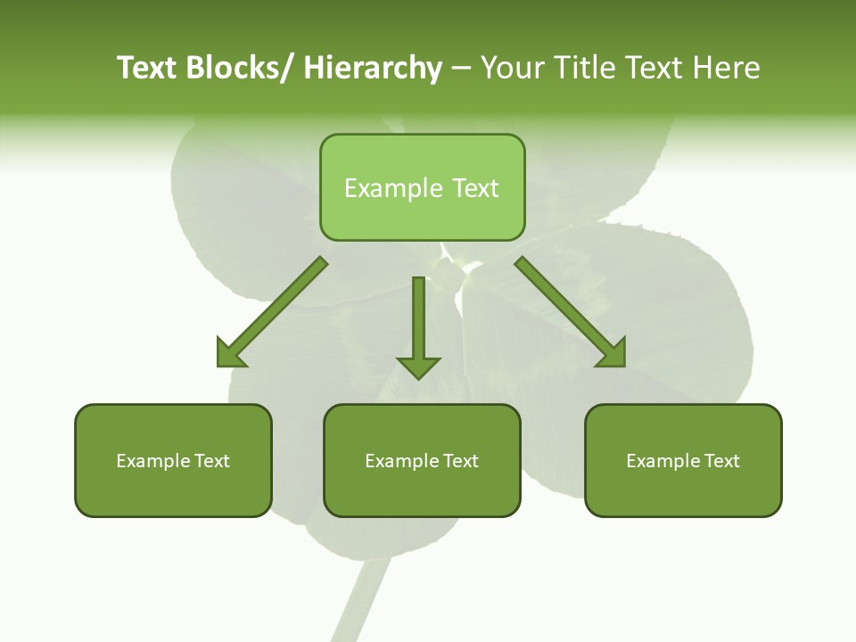 White Background Leaf One Object PowerPoint Template