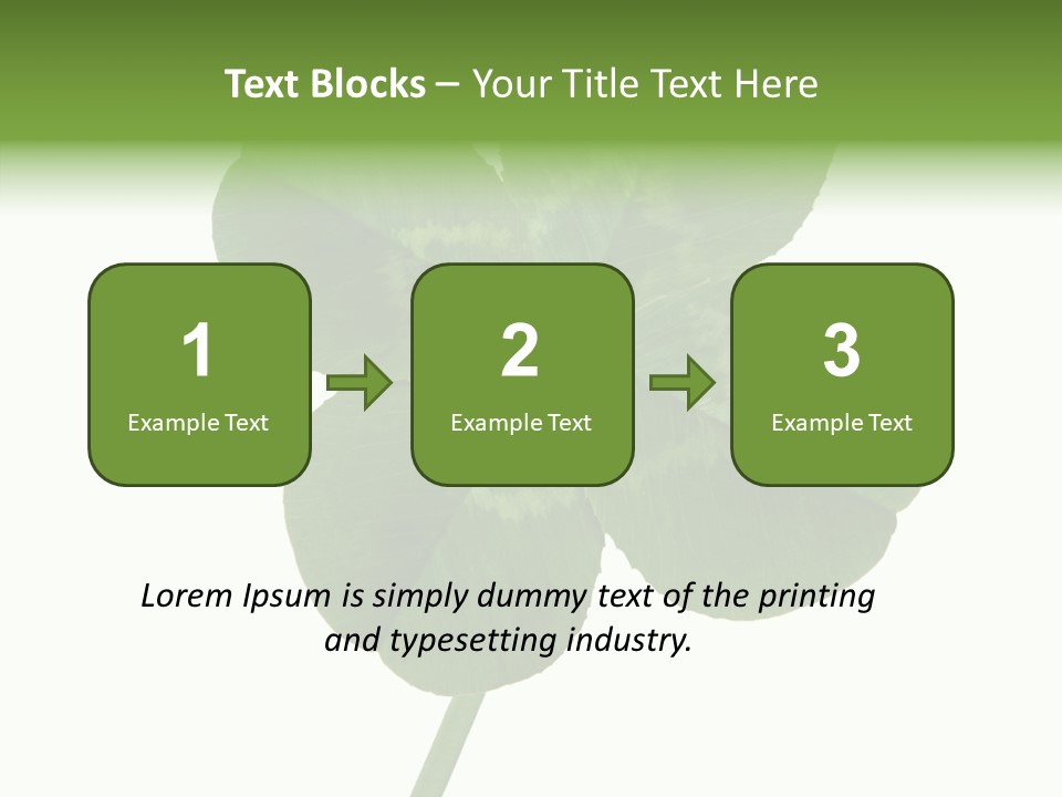 White Background Leaf One Object PowerPoint Template