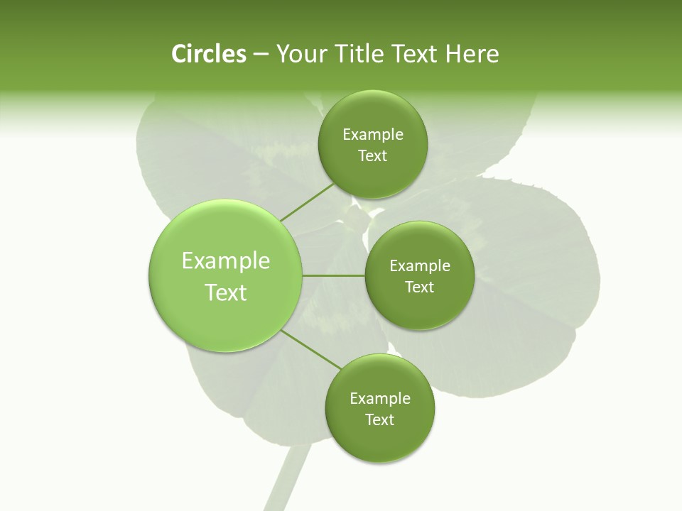 White Background Leaf One Object PowerPoint Template