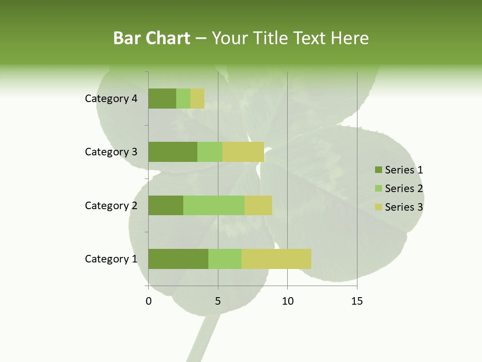 White Background Leaf One Object PowerPoint Template