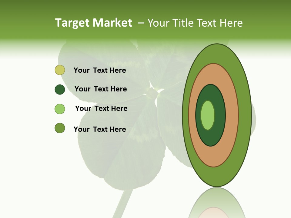 White Background Leaf One Object PowerPoint Template