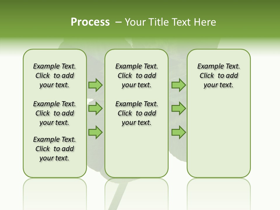 White Background Leaf One Object PowerPoint Template