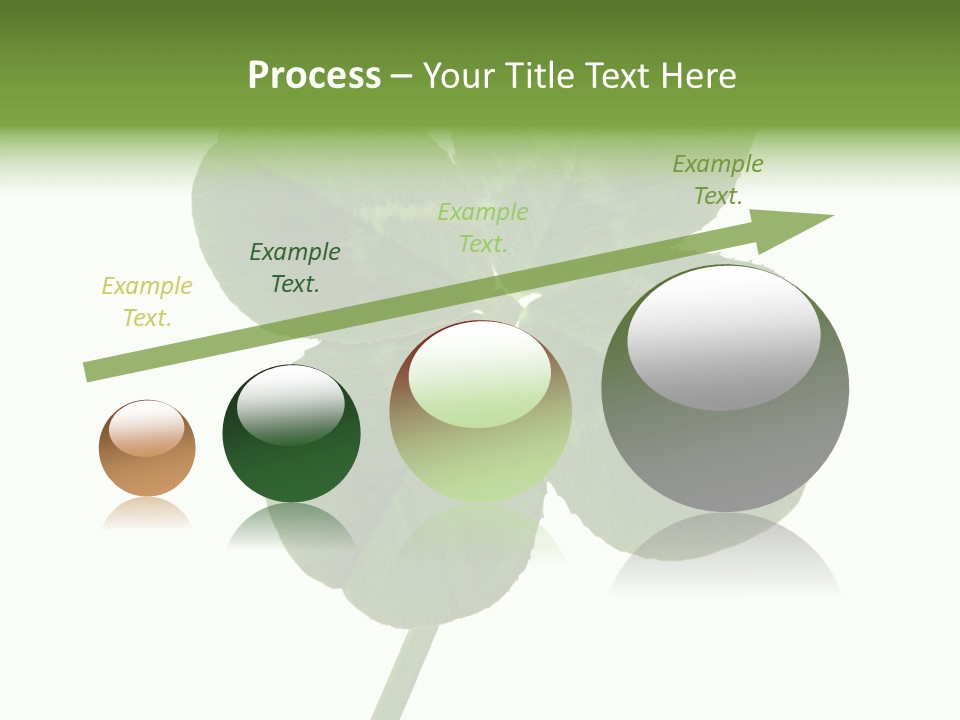 White Background Leaf One Object PowerPoint Template