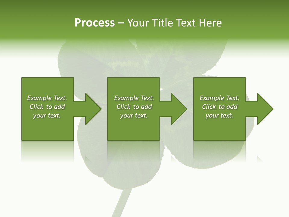 White Background Leaf One Object PowerPoint Template