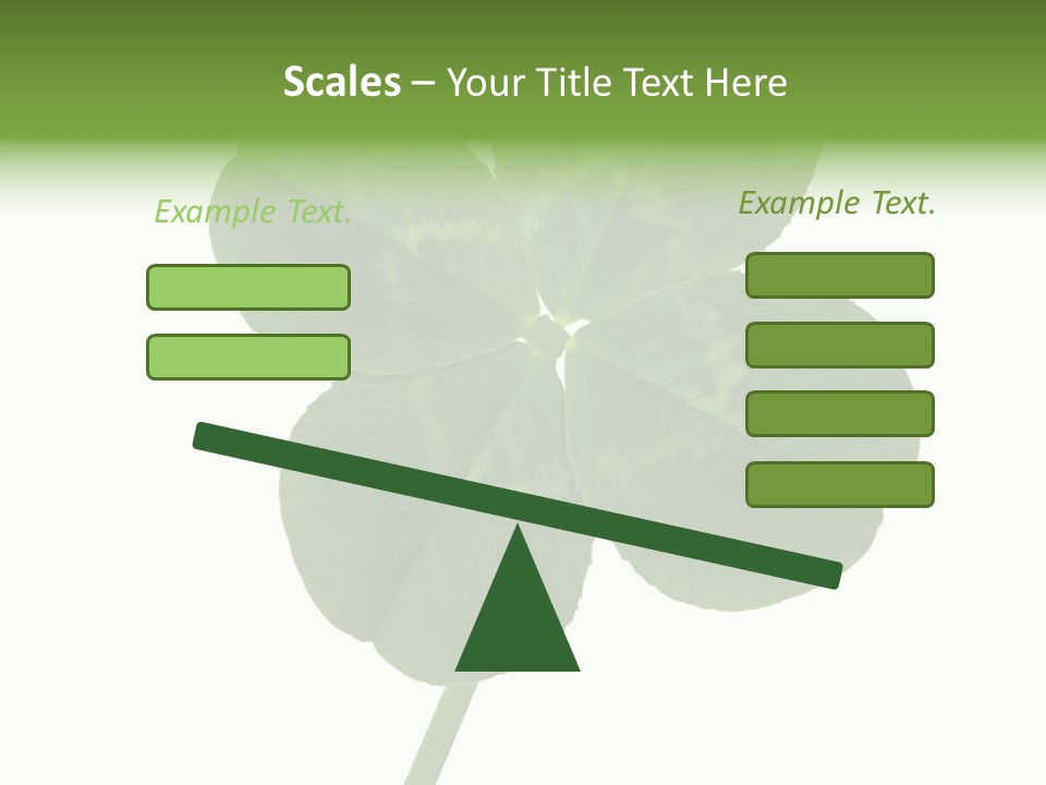 White Background Leaf One Object PowerPoint Template