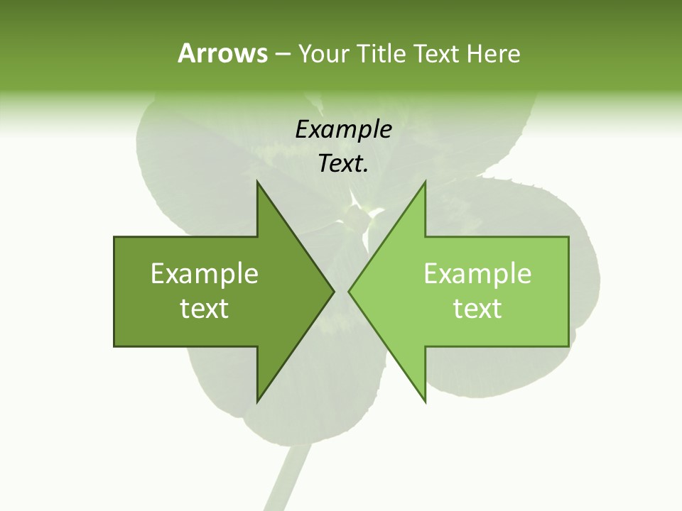 White Background Leaf One Object PowerPoint Template