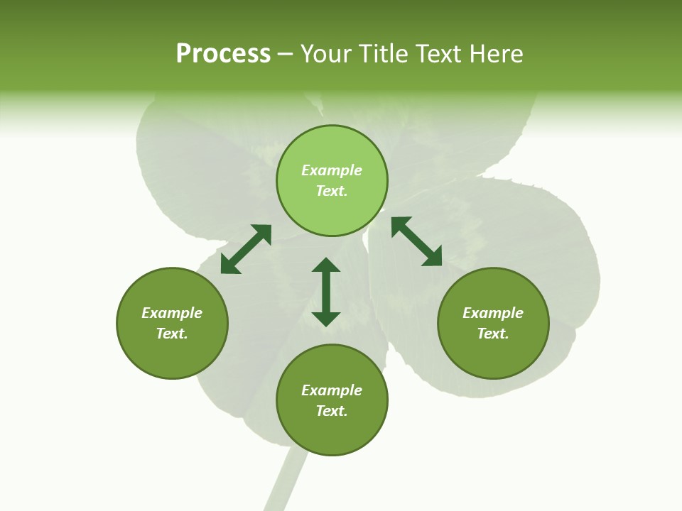 White Background Leaf One Object PowerPoint Template