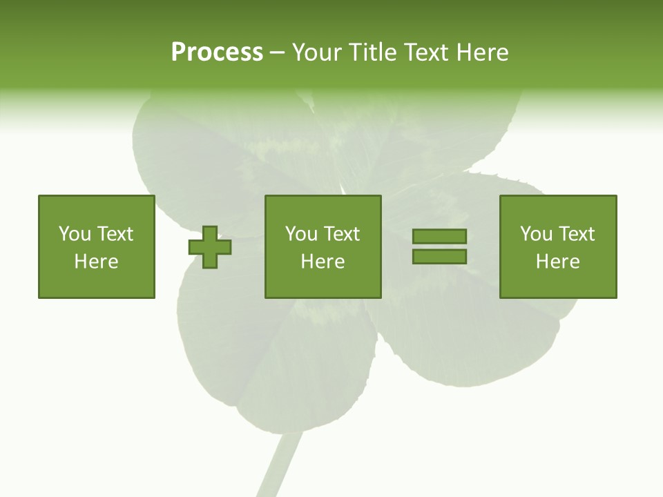 White Background Leaf One Object PowerPoint Template