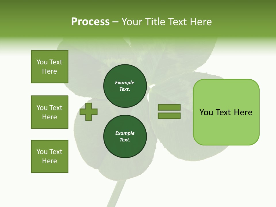 White Background Leaf One Object PowerPoint Template