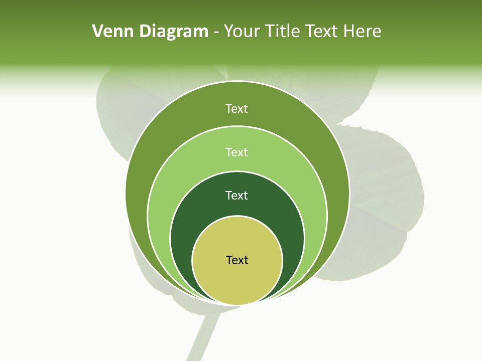 White Background Leaf One Object PowerPoint Template
