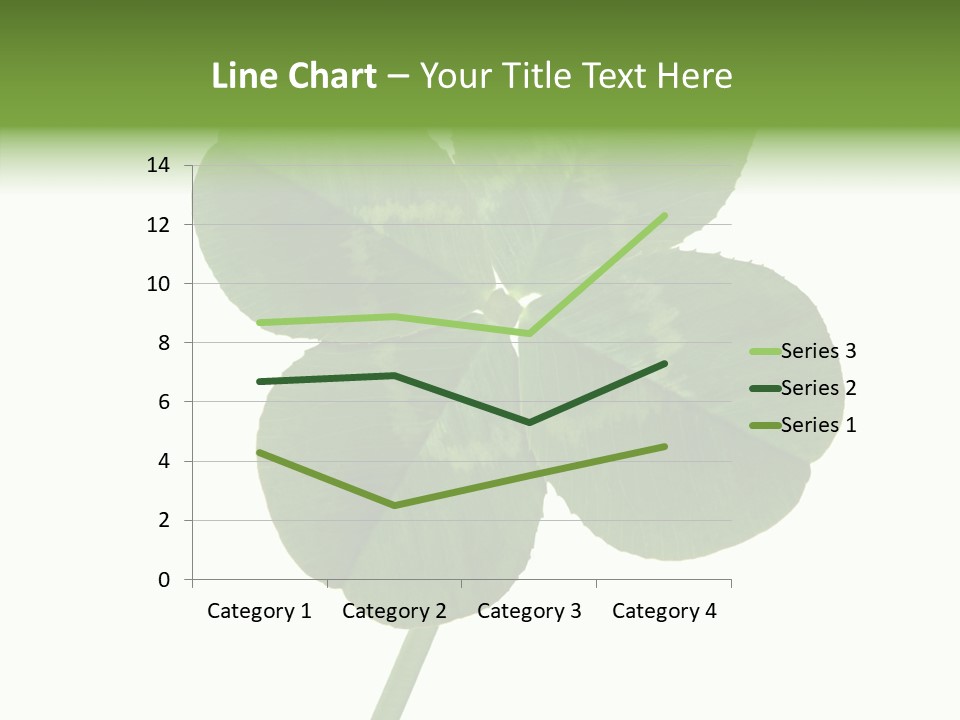 White Background Leaf One Object PowerPoint Template