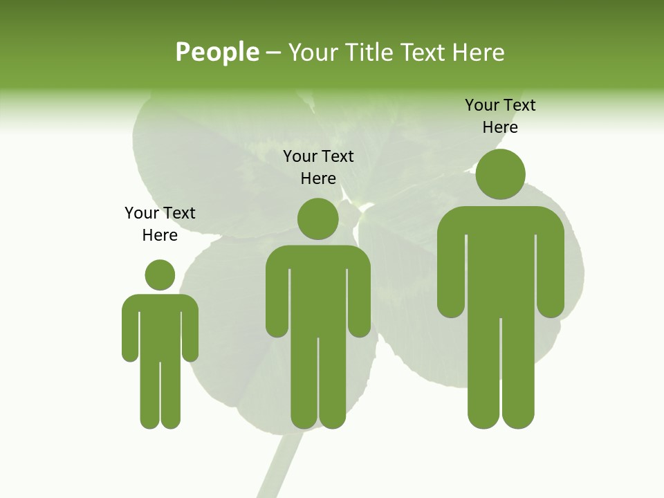 White Background Leaf One Object PowerPoint Template