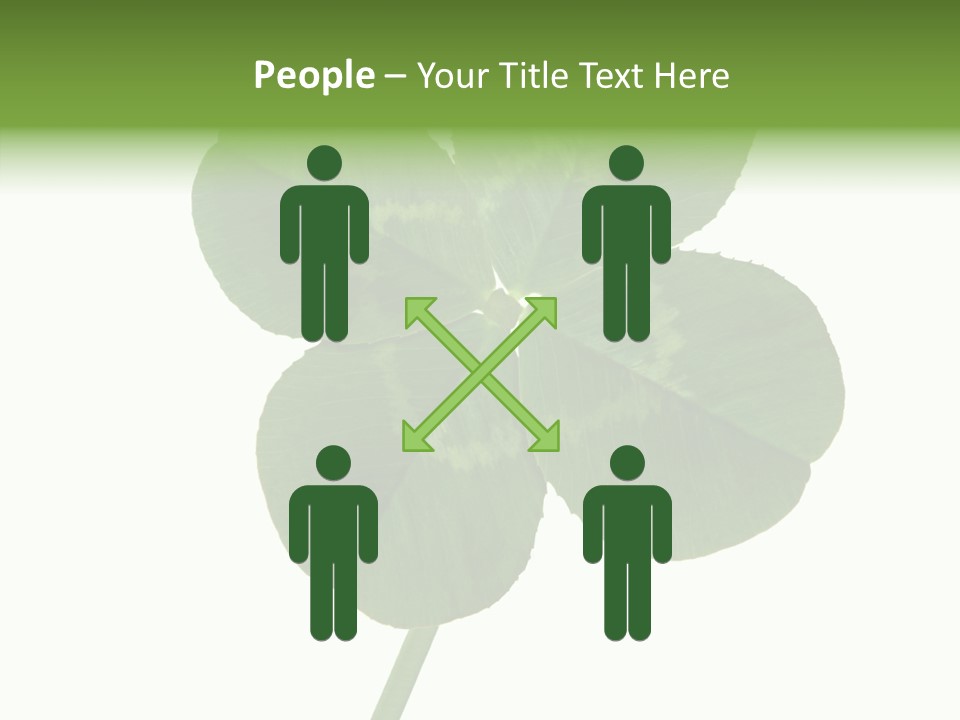 White Background Leaf One Object PowerPoint Template