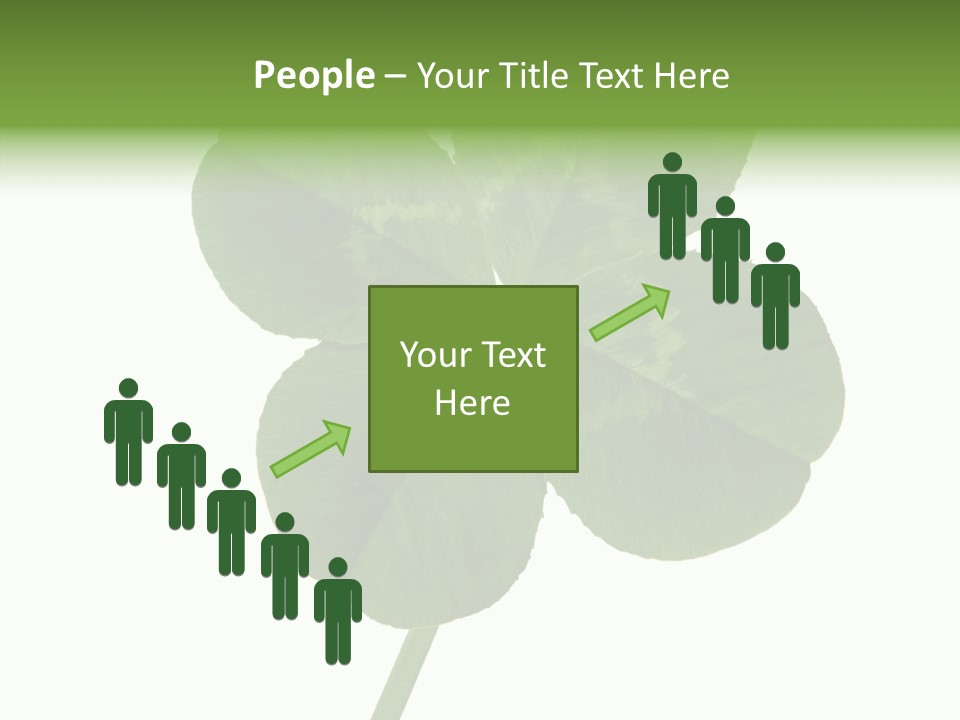 White Background Leaf One Object PowerPoint Template