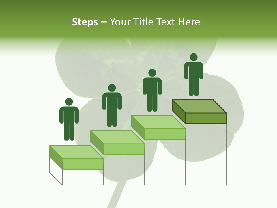 White Background Leaf One Object PowerPoint Template