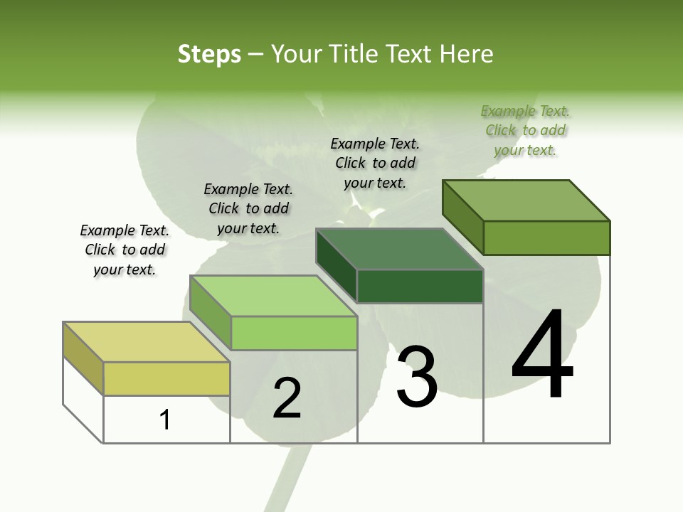 White Background Leaf One Object PowerPoint Template