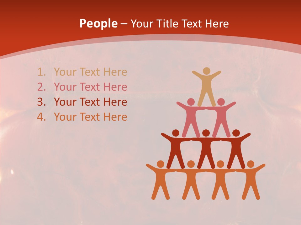 Chair People Table PowerPoint Template