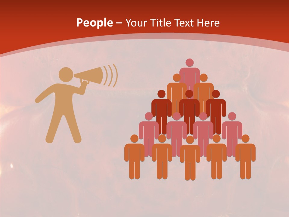 Chair People Table PowerPoint Template
