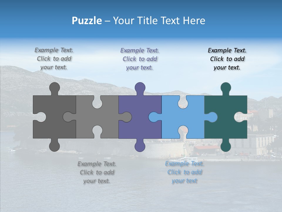 Croatia Summer Old PowerPoint Template