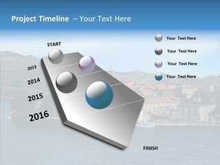 Croatia Summer Old PowerPoint Template