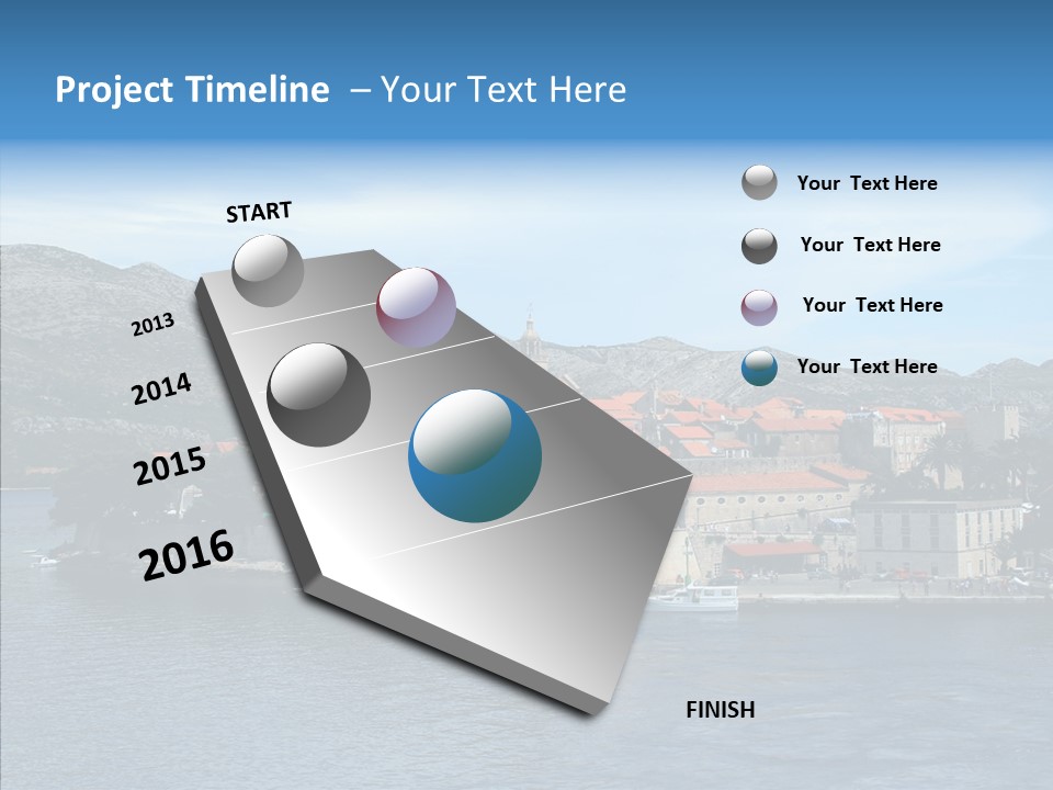 Croatia Summer Old PowerPoint Template
