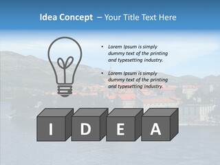 Croatia Summer Old PowerPoint Template