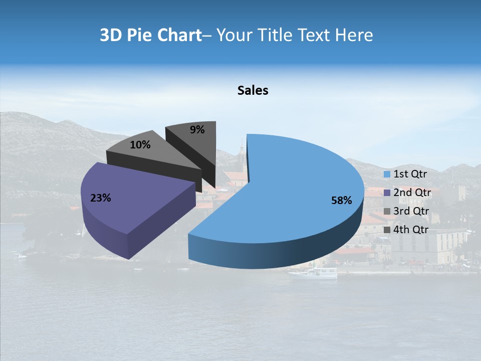 Croatia Summer Old PowerPoint Template