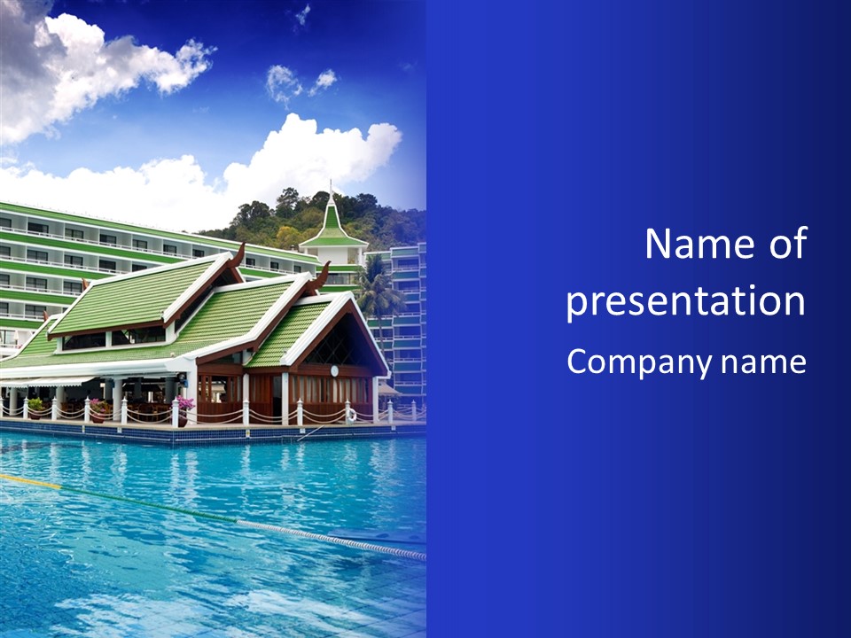 Horizon Hotel Bright PowerPoint Template