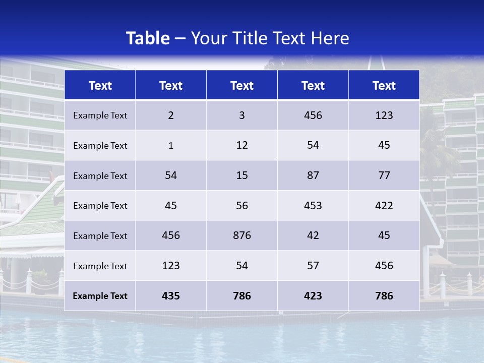 Horizon Hotel Bright PowerPoint Template