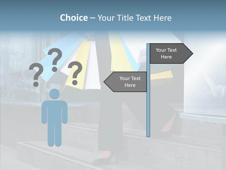 Cheerful Customer People PowerPoint Template